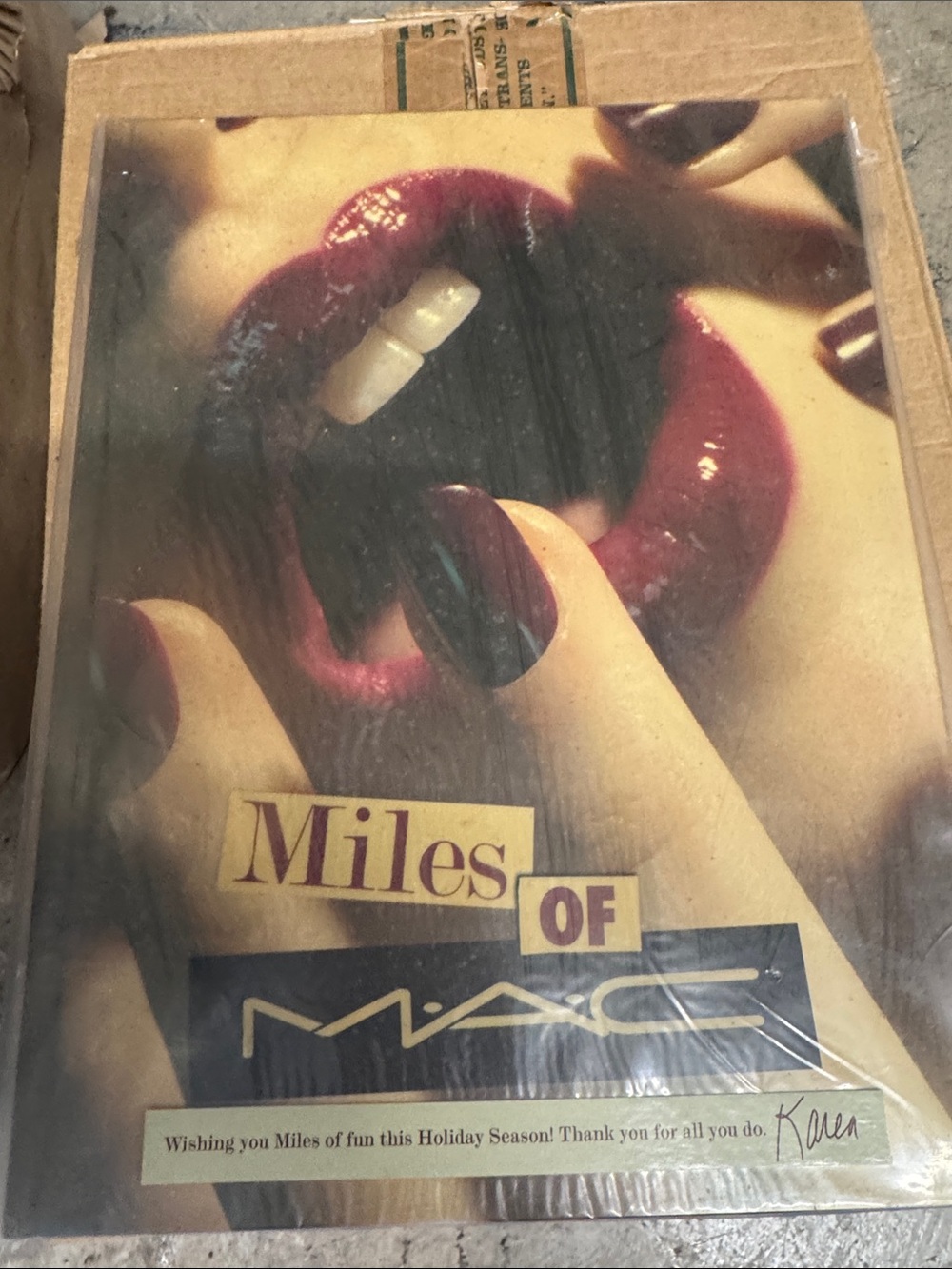 Miles of  MAC COSMETICS hardcover book